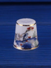 Goho наперсток Hana-Dori винтажный, коллекционный, фарфоровый, Thimble Collectors Club