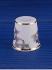 Goho наперсток Hana-Dori винтажный, коллекционный, фарфоровый, Thimble Collectors Club