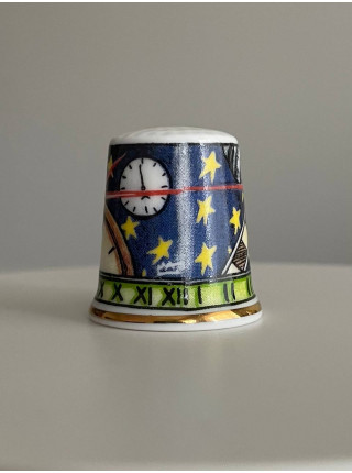 Glasgow Pottery наперсток Millennium, коллекционный, винтажный, фарфоровый, Thimble Collectors Club