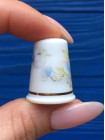 Avonvale наперсток Blue Satsuma, винтажный, коллекционный, фарфоровый, Thimble Collectors Club