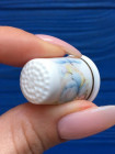 Avonvale наперсток Blue Satsuma, винтажный, коллекционный, фарфоровый, Thimble Collectors Club
