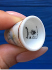 Avonvale наперсток Blue Satsuma, винтажный, коллекционный, фарфоровый, Thimble Collectors Club