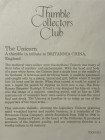 Britannia наперсток Autumn Gold, винтажный, коллекционный, фарфоровый, Thimble Collectors Club