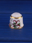 Britannia наперсток Autumn Gold, винтажный, коллекционный, фарфоровый, Thimble Collectors Club
