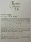 Glyn-Coch наперсток Welsh Poppy, винтажный, коллекционный, фарфоровый, Thimble Collectors Club