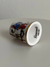 Caverswall наперсток Christmas (Рождество) 1988, винтажный, коллекционный, фарфоровый, Thimble Collectors Club