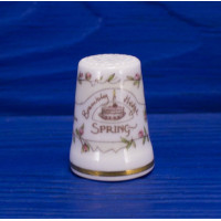 Royal Doulton наперсток Spring, Весна, винтажный, коллекционный, фарфорвый, Brambly Hedge