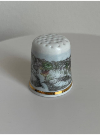 Avignon наперсток Umbrellas, винтажный, коллекционный, Thimble Collectors Club
