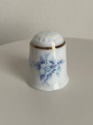 Schwarzenhammer наперсток Blue Bouquet, Blue Danube, винтажный, коллекционный, Thimble Collectors Club