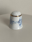 Schwarzenhammer наперсток Blue Bouquet, Blue Danube, винтажный, коллекционный, Thimble Collectors Club