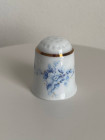 Schwarzenhammer наперсток Blue Bouquet, Blue Danube, винтажный, коллекционный, Thimble Collectors Club