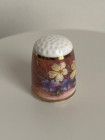 Винтажный коллекционный наперсток из английского костяного фарфора Primrose & Violets от Ayshford
