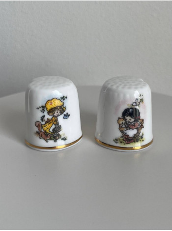 Seacombe Pottery наперстки Playful Friends, винтажные, коллекционные, Thimble Collectors Club