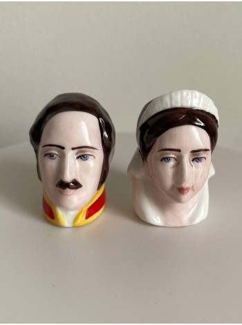 Пара винтажных наперстков Albert & Victoria из коллекционной серии Royalty Collection от Francesca Art. Англия, 1980-е годы