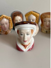 Комплект винтажных наперстков Henry VIII and his wives из коллекционной серии Tudor Collection от Francesca Art. Англия, 1985 год