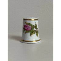 Hollohaza наперсток с цветами, винтажный, коллекционный, Thimble Collectors Club