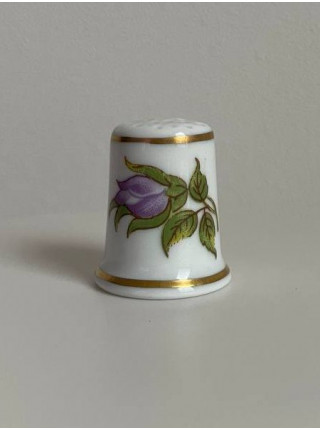 Hollohaza наперсток с цветами, винтажный, коллекционный, Thimble Collectors Club