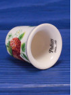 Palissy наперсток Strawberries, винтажный, коллекционный, фарфоровый, Thimble Collectors Club
