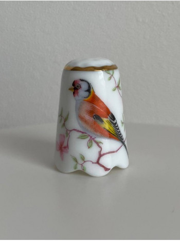 Revol Porcelain наперсток Songbird, винтажный, коллекционный, фарфоровый, Thimble Collectors Club