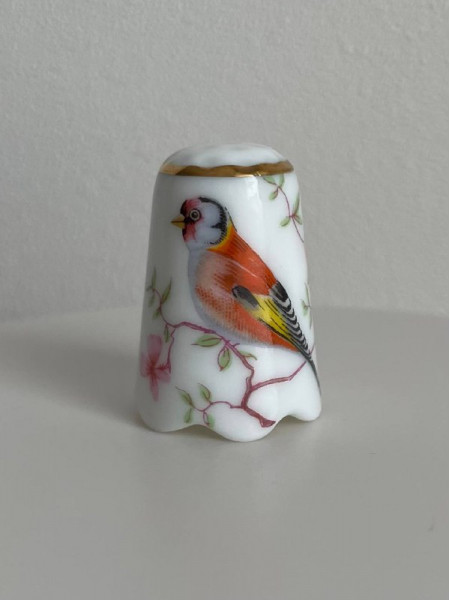 Revol Porcelain наперсток Songbird, винтажный, коллекционный, фарфоровый, Thimble Collectors Club