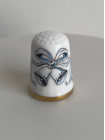Caverswall наперсток Silver Anniversary, винтажный, коллекционный, фарфоровый, Thimble Collectors Club