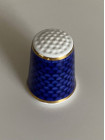 Royal Worcester наперсток Blue Scale, винтажный, коллекционный, фарфоровый