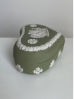 Wedgwood шкатулка в форме сердца, винтажная, коллекционная, бисквитный фарфор, джаспер
