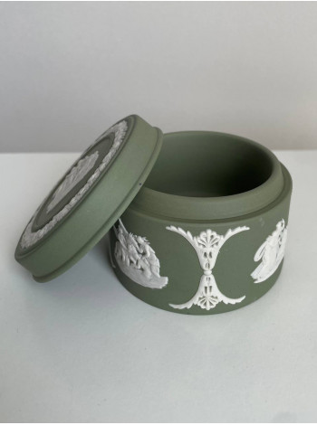 Wedgwood шкатулка, винтажная, коллекционная, бисквитный фарфор, джаспер