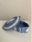 Wedgwood шкатулка, винтажная, коллекционная, бисквитный фарфор, джаспер, Путти, 1974 год