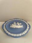 Wedgwood шкатулка, винтажная, коллекционная, бисквитный фарфор, джаспер, Путти, 1974 год