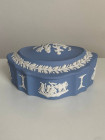 Wedgwood шкатулка, винтажная, коллекционная, бисквитный фарфор, джаспер, Путти, 1974 год