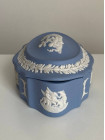 Wedgwood шкатулка, винтажная, коллекционная, бисквитный фарфор, джаспер, Путти, 1974 год