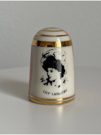 Редкий коллекционный наперсток Lillie Langtry (Jersey Lily) от Bouchet