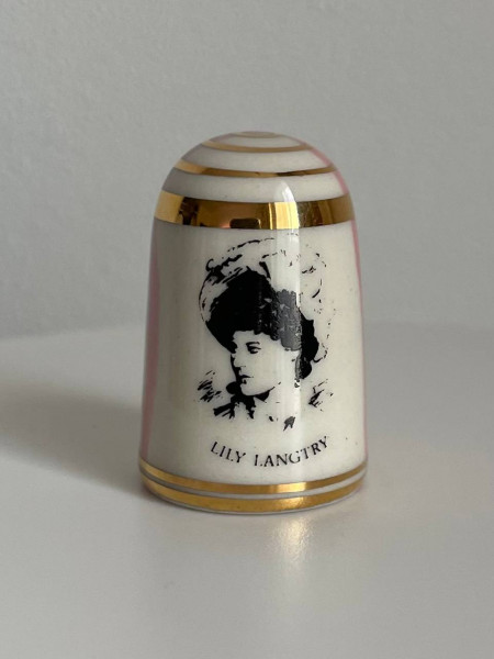 Редкий коллекционный наперсток Lillie Langtry (Jersey Lily) от Bouchet