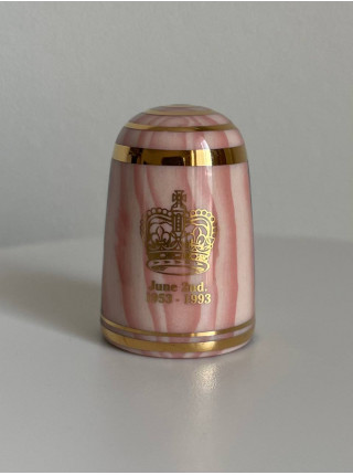 Редкий коллекционный наперсток H.M. QUEEN ELIZABETH II - 40th Anniversary of Her Coronation от Bouchet, 40-летие коронации королевы королевы Елизаветы II