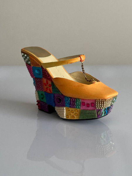 Just The Right Shoe от Raine туфелька Checkered Past винтажная, коллекционная