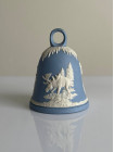 Wedgwood колокольчик New Year 1981, новогодний, винтажный, коллекционный, бисквитный фарфор, джаспер