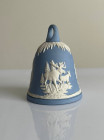 Wedgwood колокольчик New Year 1981, новогодний, винтажный, коллекционный, бисквитный фарфор, джаспер