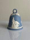 Wedgwood колокольчик New Year 1980, новогодний, винтажный, коллекционный, бисквитный фарфор, джаспер