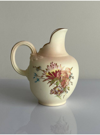 Винтажный коллекционный миниатюрный кувшин Blush Ivory Flat-Back от Royal Worcester