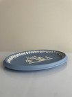 Wedgwood панно, поднос, тарелка, винтажная, коллекционная, джаспер, бисквитный фарфор, голубой Jasper
