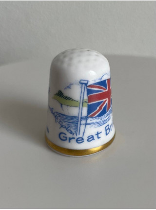 Винтажный коллекционный наперсток Great Britain от Caverswall