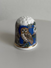 Wyeside Pottery наперсток The Wise Owl, винтажный, коллекционный, фарфоровый, Thimble Collectors Club