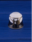 Brown Westhead and Moore наперсток Swan Lake, винтажный, коллекционный, фарфоровый, Thimble Collectors Club, Англия, 1998 год