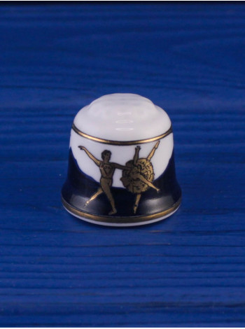 Brown Westhead and Moore наперсток Swan Lake, винтажный, коллекционный, фарфоровый, Thimble Collectors Club, Англия, 1998 год