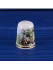 Victoria China наперсток Family Picnic, Thimble Collectors Club, винтажный, коллекционный в оригинальной коробочке с брошюрой