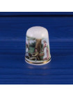 Victoria China наперсток Family Picnic, Thimble Collectors Club, винтажный, коллекционный в оригинальной коробочке с брошюрой