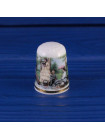 Victoria China наперсток Family Picnic, Thimble Collectors Club, винтажный, коллекционный в оригинальной коробочке с брошюрой
