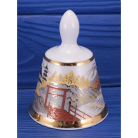 Винтажный коллекционный фарфоровый колокольчик из Японии от Kiyomasa