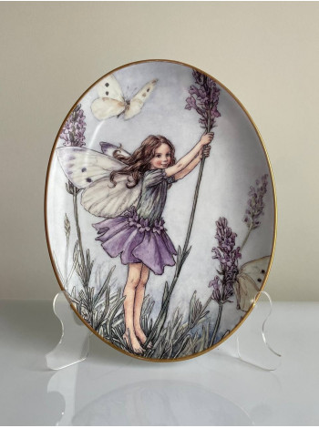 интажный коллекционная тарелка The Lavender Fairy из коллекционной серии, посвященной 75-летию Flower Fairies от Royal Worcester